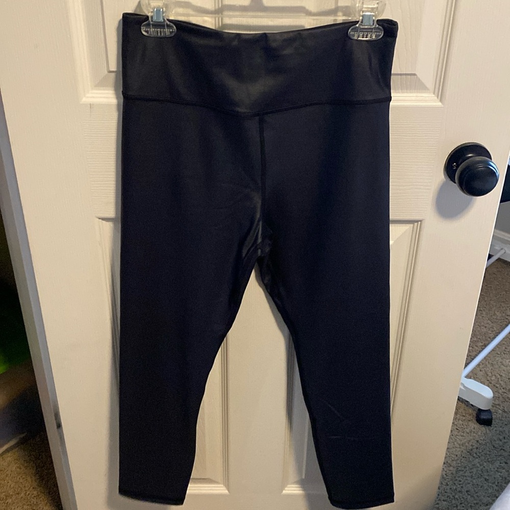 Faux leather leggings